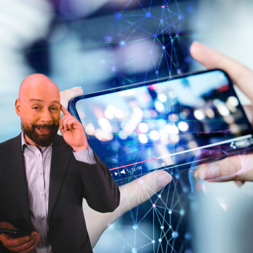 A surrealista representação de um fluxo contínuo de informações digitais e símbolos abstratos, como zeros e uns, pixelados e embaçados, correndo rapidamente. No centro, uma figura humana com a silhueta em foco nítido, em pose de meditação ou concentração profunda, com ondas de energia ou luz emanando da sua cabeça e boca, cortando o fluxo rápido da informação e criando um ponto de clareza e impacto em dois segundos. As cores são vibrantes e contrastantes, com um foco de luz na figura central e no "corte" na velocidade, simbolizando clareza e poder de expressão. Foco na dualidade caos x clareza.